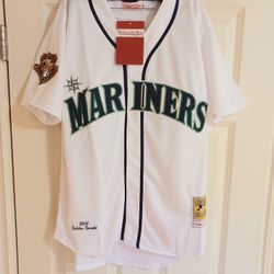 Seattle Mariners Jersey Adult Size Medium New