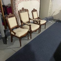 Antique Chairs And Table