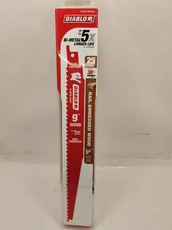Diablo 9" Bi-Metal Reciprocating Saw Blades 25-Pack
