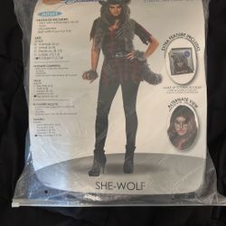 Halloween XL She-wolf Costume