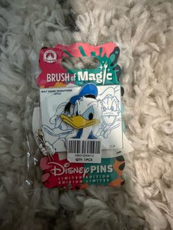 2026 Disney Pin Brush Of Magic Donald Duck LE 3750