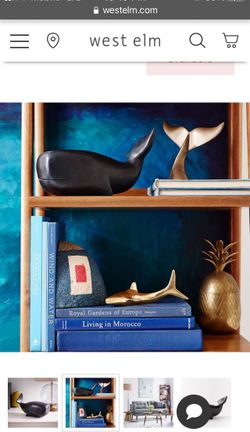West Elm Whale Bookend