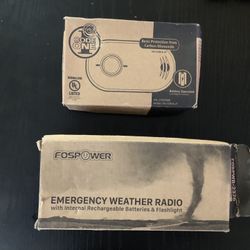Emergency Radio & Carbon monoxide Detector 