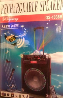 Bluetooth speaker SD card,slot USB port,FM radio,microphone included for karaoke(bosina)