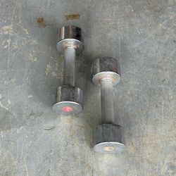 Vintage 5lb Dumbbells 