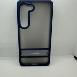 Torras Kickstand Case Compatible With Galaxy S23 Blue 