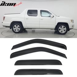 Fits 2006-2014 Honda Ridgeline Window Visors Smoke Acrylic Rain Sun Vent Shade 4PCS