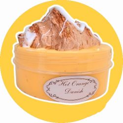 Hot Orange Danish Slime. Gift And 🥳 Parties Ideas