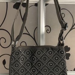 Pewter Hipster Crossbody Purse