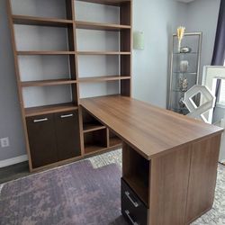 Desk With Book Shelves