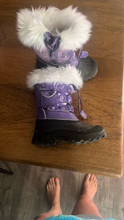 Girls Winter Purple Boots