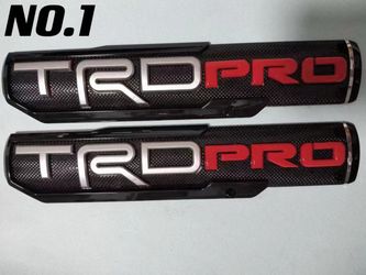 2PCS Door Fender Pro Badge Sport Emblem Left Right Side 3D Sticker Offroad Decal