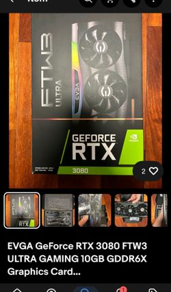 Rtx 3080 FTW 3 10GB GDDR6X used