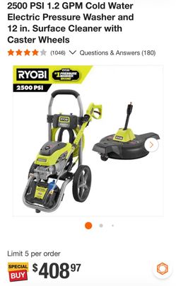 Ryobi Cold water presser washer