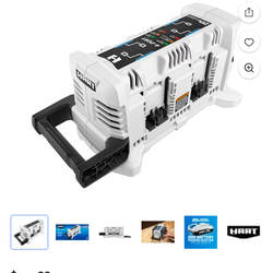 HART 4 port charger & 2 20v batteries
