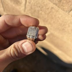 Real Silver With Dimonds 