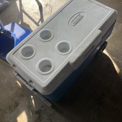 Coleman 50-Quart Rolling Cooler