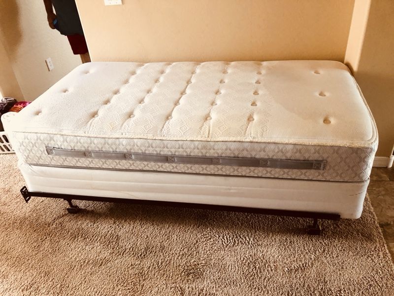 Sealy posturepedic twin mattress belbrook firm with frame and box
