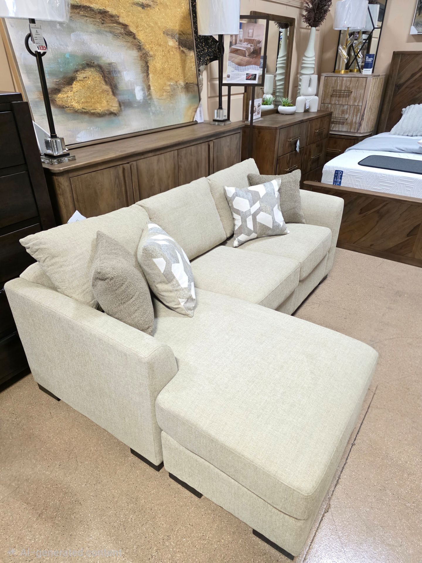 New Modern Functional Sleeper Sectional!3 colors Dark Grey, Grey, and Camel.