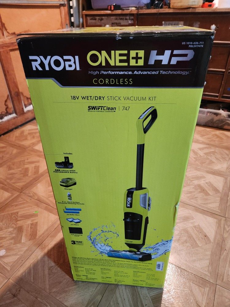
ONE+ HP 18V Cordless SWIFTClean Wet/Dry Stick Mop and Vacuum
