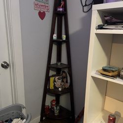 CORNER PYRAMID SHELVING CABINET