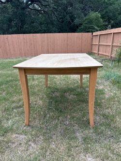 Light Oak Wood Dining Table