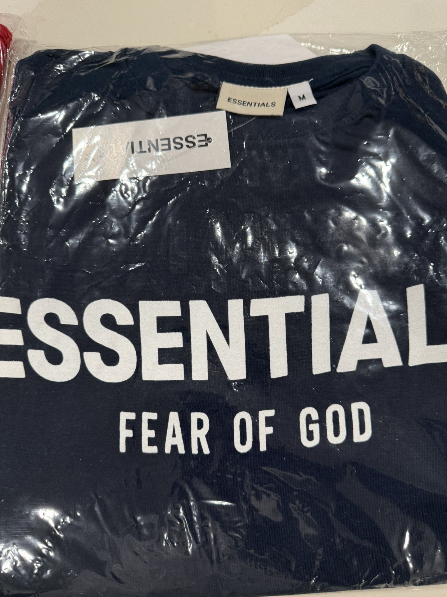 Essentials Shirt Navy Blue Or Red