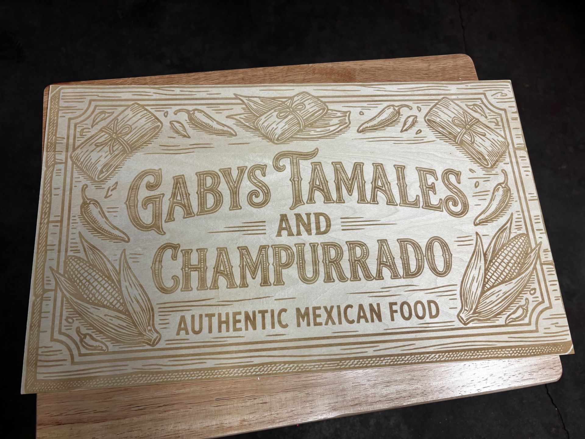Custom wood sign