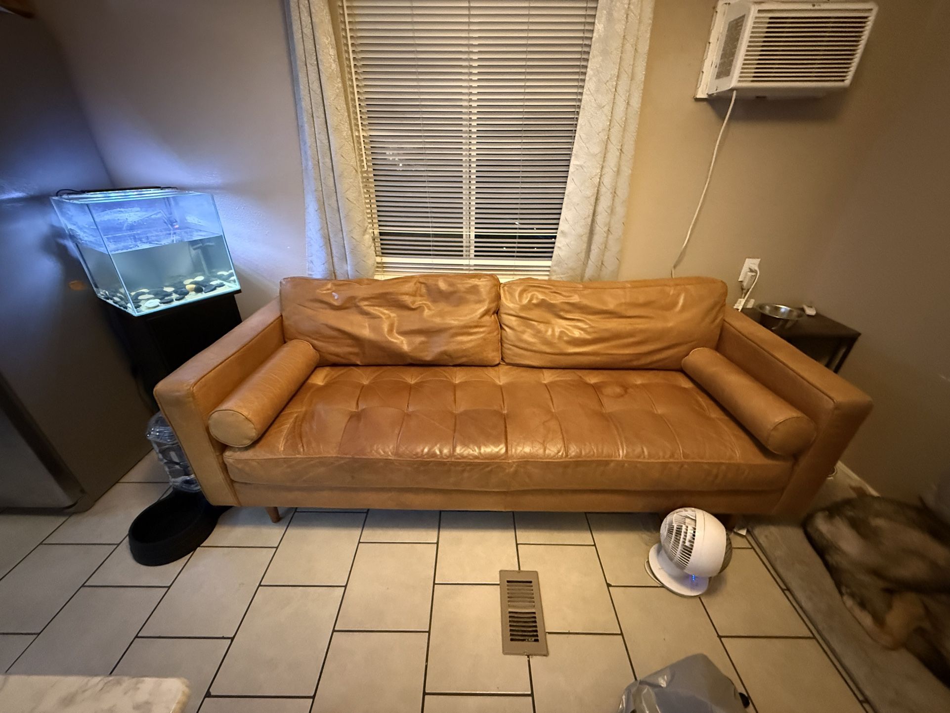 Leatherette Sofa