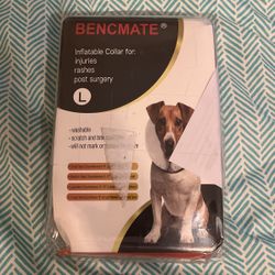 BENCMATE Inflatable Dog Collar FOR INJURIES RASHES POST SURGERY  LARGE 