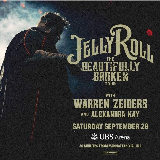 JELLY ROLL 9/28 UBS ARENA +PARKING GREAT SEATS!