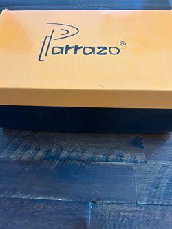 Parrazo Men’s Black Leather Slip-On Dress Shoes – Size 6.5 (New in Box)