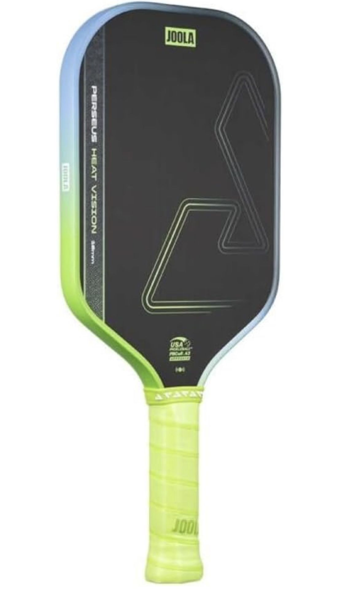 JOOLA Perseus Heat Vision 16mm Pickleball Paddle - Textured Carbon Fiber Surface for Spin - SK Film for Reduced Vibration - USAP Approved - NFC Chip E