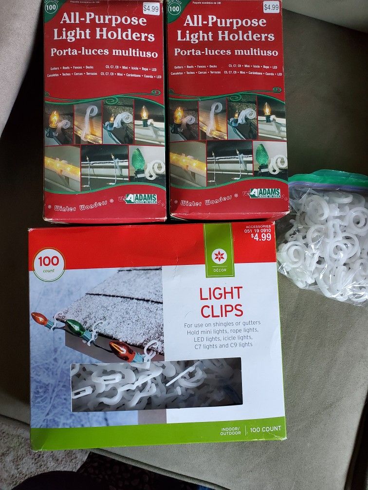 300+ Light Holders All Purpose Light Clips