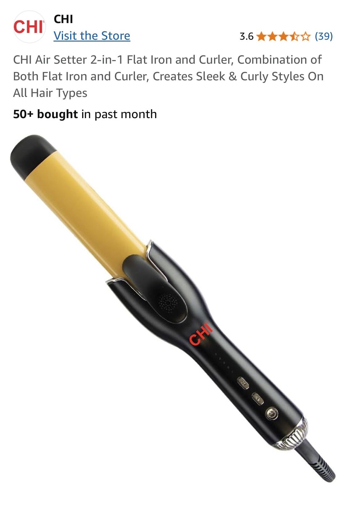 Chi Air Flat Iron And Curler