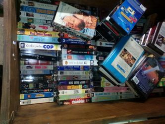 Hundreds of vhs tapes