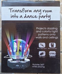 Colorful disco ball speaker