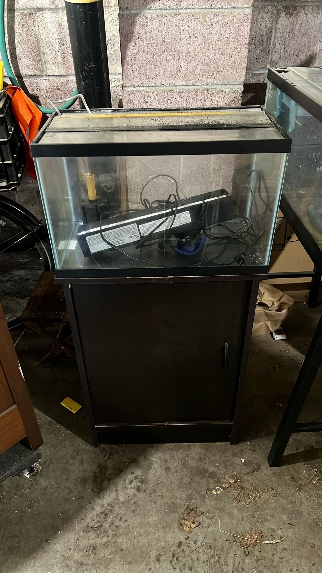 10 Gallon Aquarium & Stand, Light, Filter, Heater