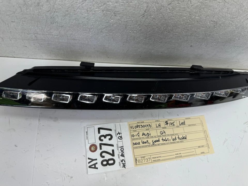 2010 - 2011 - 2012 - 2013 - 2015 AUDI Q7 LEFT DRIVER LED FOG LIGHT LAMP OEM AY82737