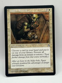 MTG Stronghold Hidden Retreat Enchantment Card