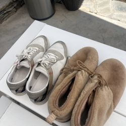 Men's Ugg Boots New, Burberry Sneakers Worn Both For $50