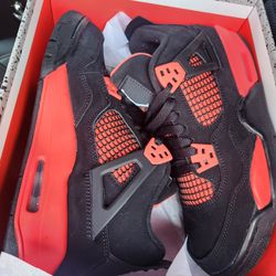 Brand New In The Box Red Thunder Jordan Retro 4 Gs Size 6y