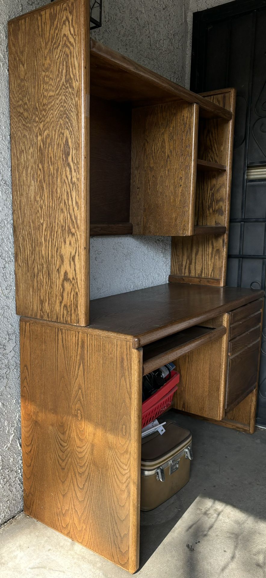 Desk with Hutch - Solid Wood.