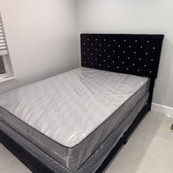 Queen Size Bed Frame New In The Box With Mattress All New Furniture Free Delivery Free Installation 