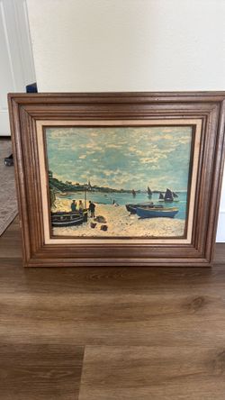 The Beach at Sainte-Andresse 1960 Vintage Monet