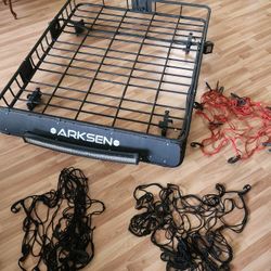 Basket Roof Rake With Nets