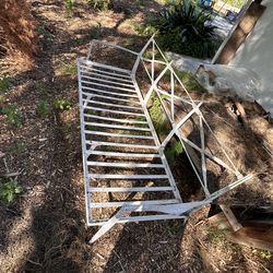 Metal outdoor couch frame