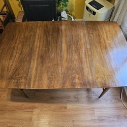 Mid-Century Walnut Expanding, Drop-Leaf Dining Table - Seats up to 10