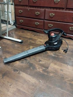 BLACK + DECKER 12-Amp Corded Electric Leaf 🍃 Blower , 210 mph of Blowing Power , 2 Speeds