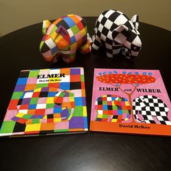 Elmer and Wilbur Books and Elephants 